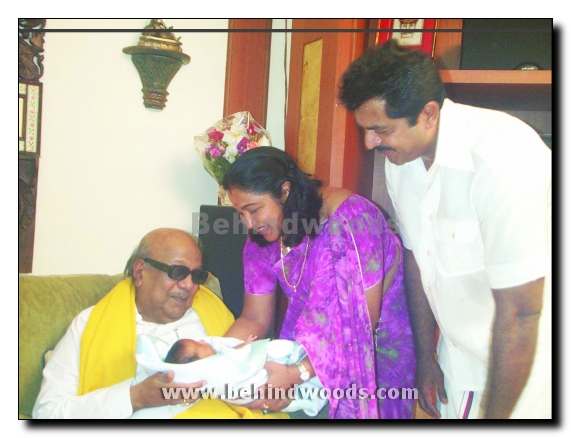 Sarath Kumar couple with DMK President
